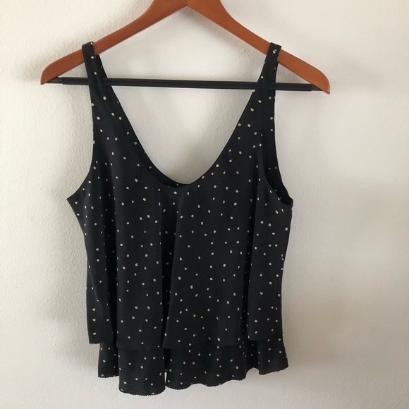 T.babaton silk tank with polka dots - Picture 1 of 1
